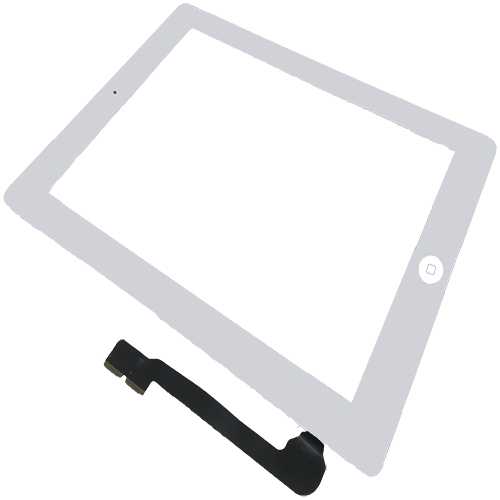 iPad 3 Digitizer Display Touch Glas Scheibe Front Weiß