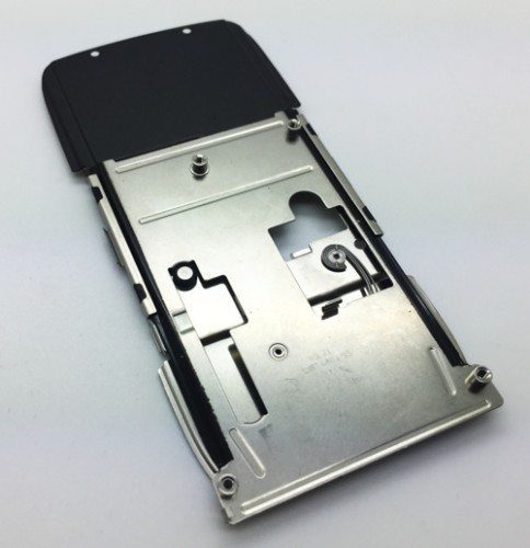 Nokia E66 Original Slide Module Hinge Cover Grey Steel 9500696