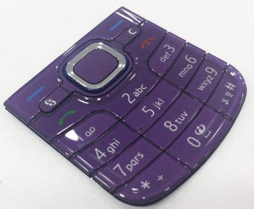 Nokia 6220 Classic Original und Neu Keypad Tastatur Tastenmatte Lila 9793855