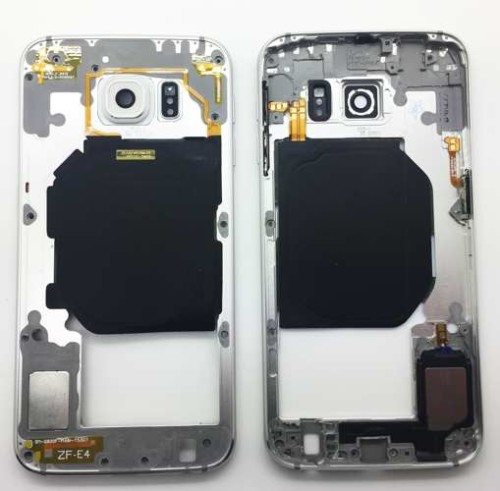 Samsung S6 G920F Mittel Rahmen Mittelrahmen Gehäuse Housing Bezel Weiß