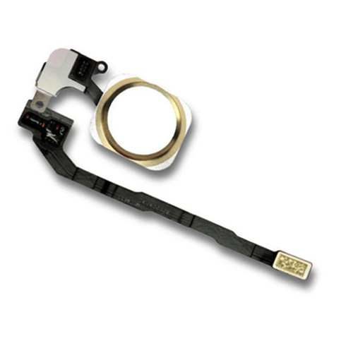 iPhone 5S Original Home Button Finger Touch ID Sensor Flex Gold iPhone 5S Original Home Button Finger Touch ID Sensor Flex Gold