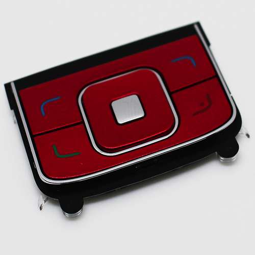 Nokia 6288 6280 Original Tastatur Tastenmatte Glanz Rot