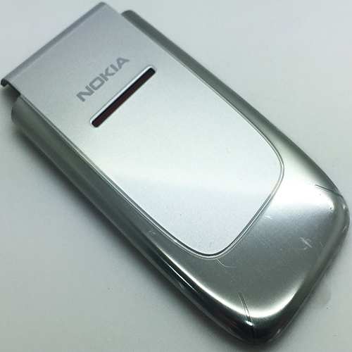 Nokia 6060 Orginal und Neu Frontcover Silber 0268921