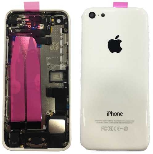 iPhone 5C Akkudeckel Backcover Rahmen Rückseite Weiß iPhone 5C Akkudeckel Backcover Rahmen Rückseite Weiß