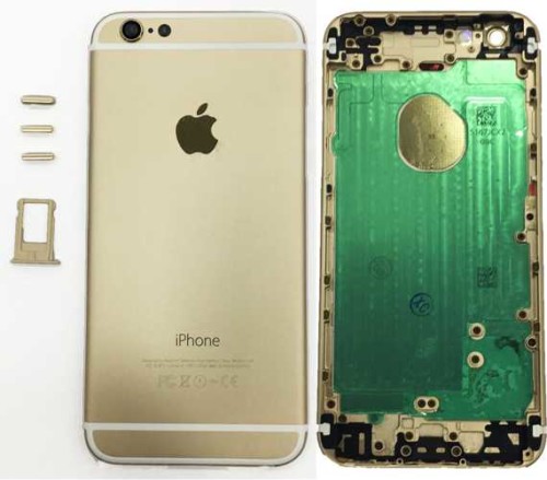 iPhone 6 Akkudeckel Backcover Rahmen Rückseite Gold