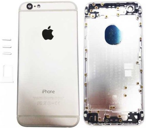 iPhone 6 Akkudeckel Backcover Rahmen Rückseite Silber