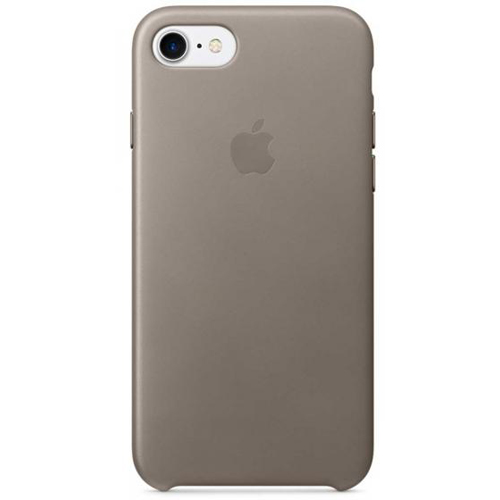 Apple MPT62ZM/A iPhone 7/8 Leder Hülle Hell-Grau