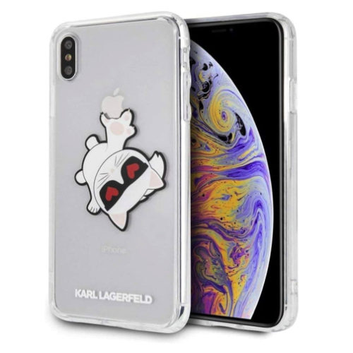 Karl Lagerfeld Choupette Fun Schutzhülle Für iPhone XS Max Transparent