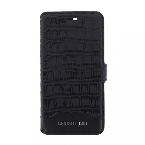 Cerruti 1881 Crocodile Print Leder Booktype Schutzhülle für Apple iPhone 7