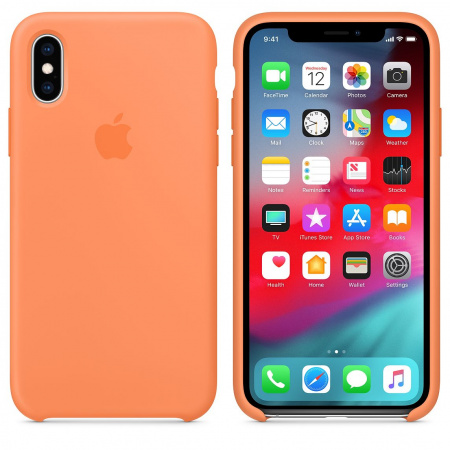 MVF22ZM/A Apple Silicone Cover for iPhone X/XS Papaya