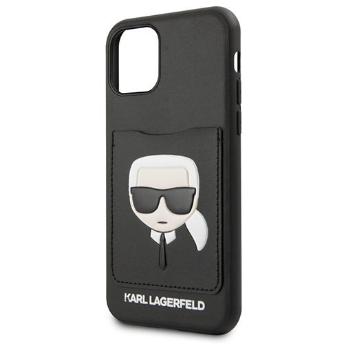 Karl Lagerfeld für iPhone 11 Pro CardSlot Cover Schwarz