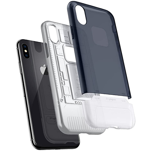 Spigen Classic C1 Cover for iPhone X:XS Space Grau 057CS23197 Spigen Classic C1 Cover for iPhone X/XS Space Grau 057CS23197