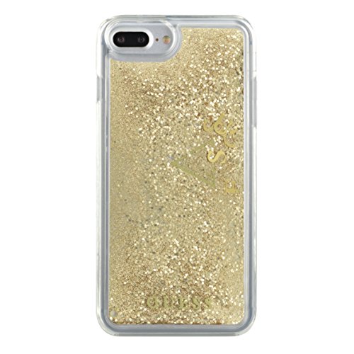Guess-GUHCP7LGLUFLGO-Hart-Schutzhlle-fr-Apple-iPhone-7-Plus-GlitzerGold-B06ZZ61VKT