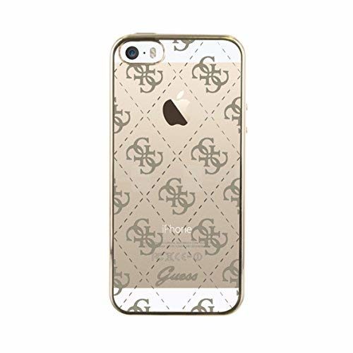 Guess-Halbstarre-Schutzhlle-fr-iPhone55SSeineSE-transparentgold-B01ITLYU2K