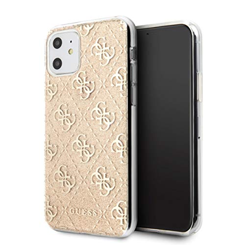Guess Hülle für Apple iPhone 11 Glitter Kollektion Case Schutz Gold Guess Hülle für Apple iPhone 11 Glitter Kollektion Case Schutz Gold