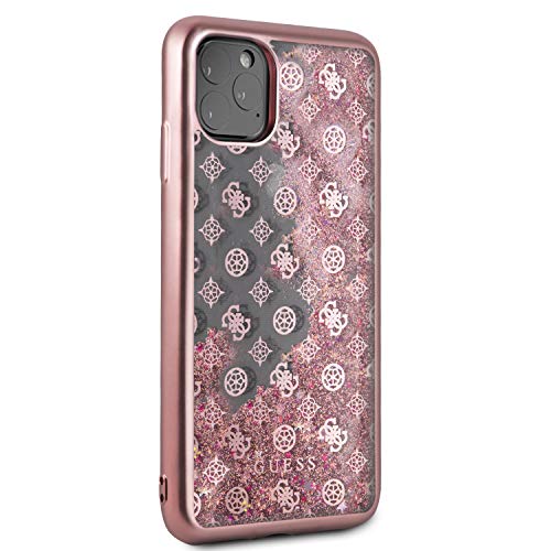 Guess-Schutzhlle-fr-Apple-iPhone-11-Pro-MAX-PC-TPU-Glitter-Rosa-Gold-B07XLKB7XX