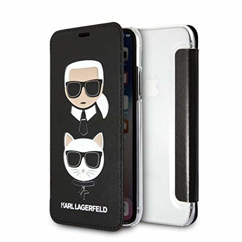 Karl-Lagerfeld-KLFLBKPXKICKC-CG-Mobile-Handytasche-fr-Apple-iPhone-X-Schwarz-B079NLGWFP