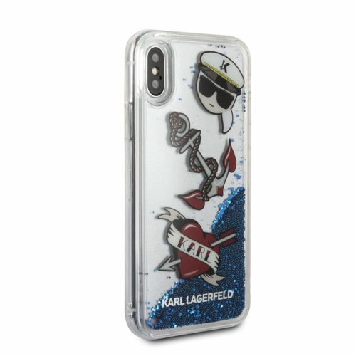 Karl-Lagerfeld-KLHCPXKSG-CG-Mobile-Handyhlle-fr-Apple-iPhone-X-Blau-B0797RX1CM-2
