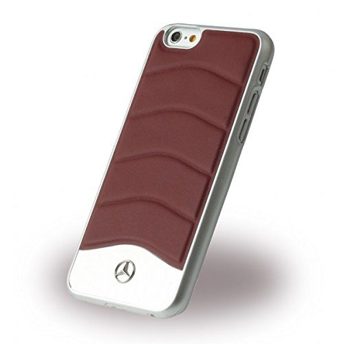 Mercedes-Benz-MEHCPSECUSRE-Hlle-Leder-Aluminium-Wave-III-Line-fr-Apple-iPhone-SE55S-rot-B072YPG6YL