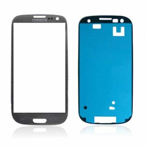 Samsung-Galaxy-S3-i9300-i9305-9300i-Display-Glas-Scheibe-Grau-inkl-Klebefolie-B076ZXPY8H