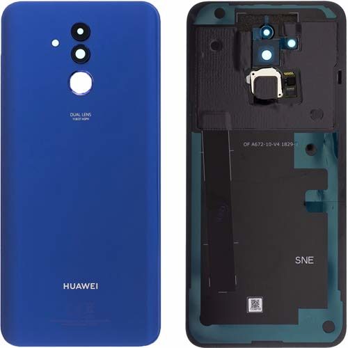 Mate 20 Lite Batterieabdeckung Akku Deckel ohne Fingerprint Blau