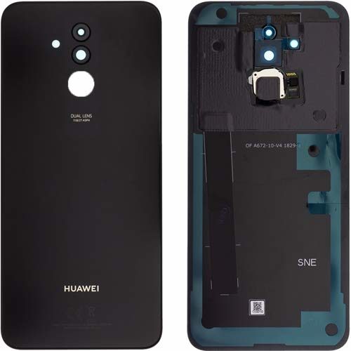 Mate 20 Lite Batterieabdeckung Akku Deckel ohne Fingerprint Schwarz