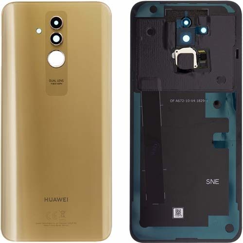 Mate 20 Lite Batterieabdeckung Akku Deckel ohne Fingerprint Gold